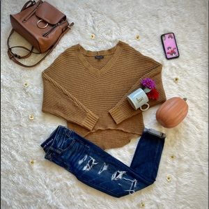 American Eagle Waffle Knit Sweater